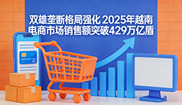 双雄垄断格局强化 2025年越南电商市场销售额突破429万亿盾