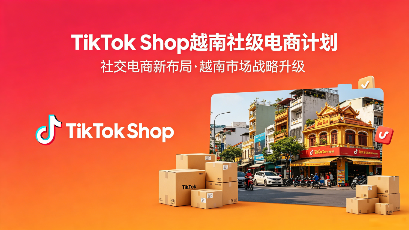 TikTok Shop 掷 1000 亿盾推进 "社级电商"，深耕越南基层数字化新棋局