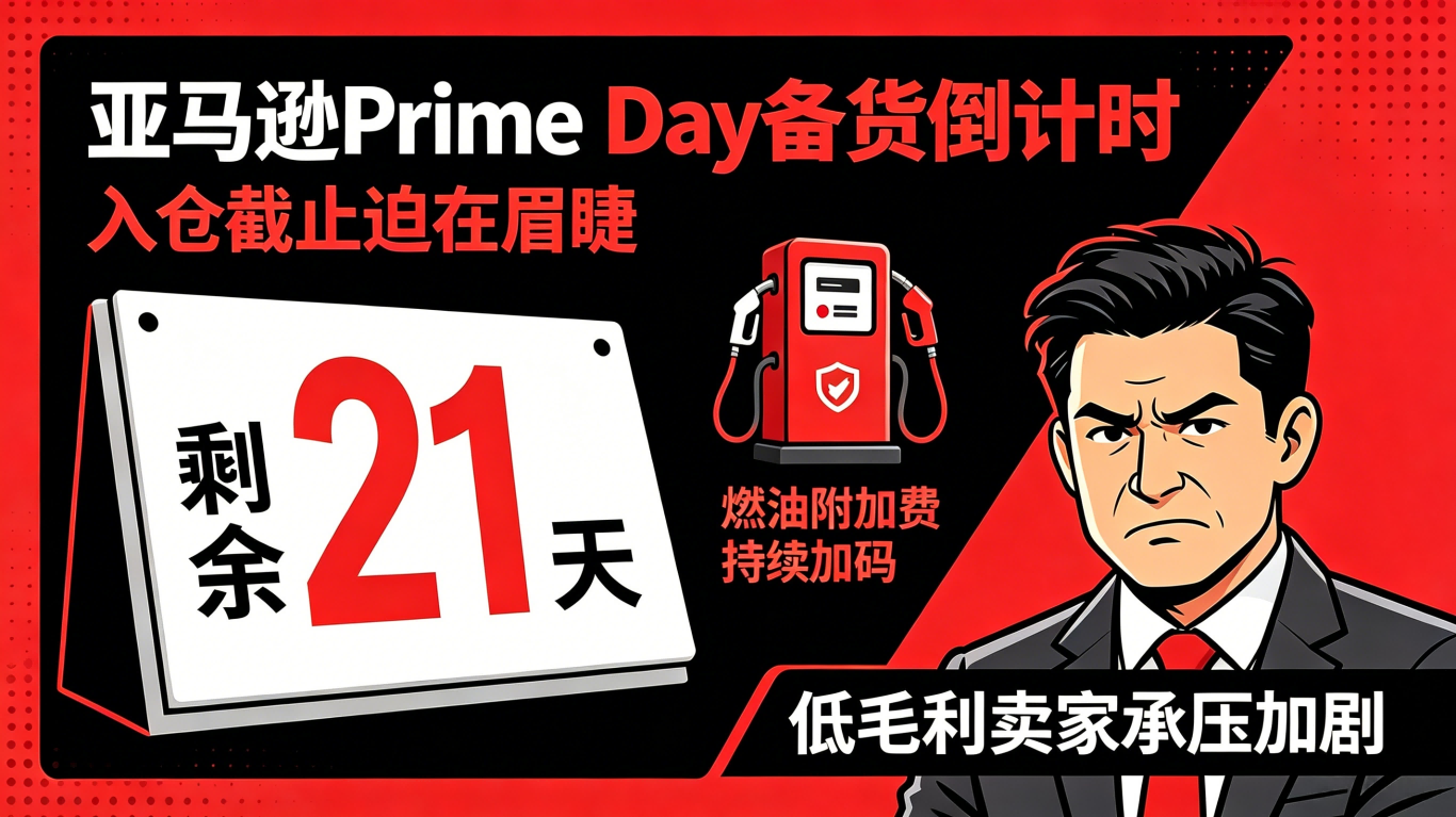 亚马逊 Prime Day 备货倒计时：入仓截止迫在眉睫，燃油附加费持续加码，低毛利卖家承压加剧